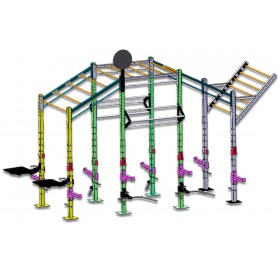  Climbing ladder power rack machine   